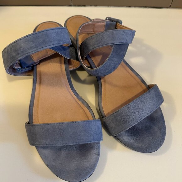 Mime et moi - Interchangeble Heels - Blue Suede - Picture 4 of 11